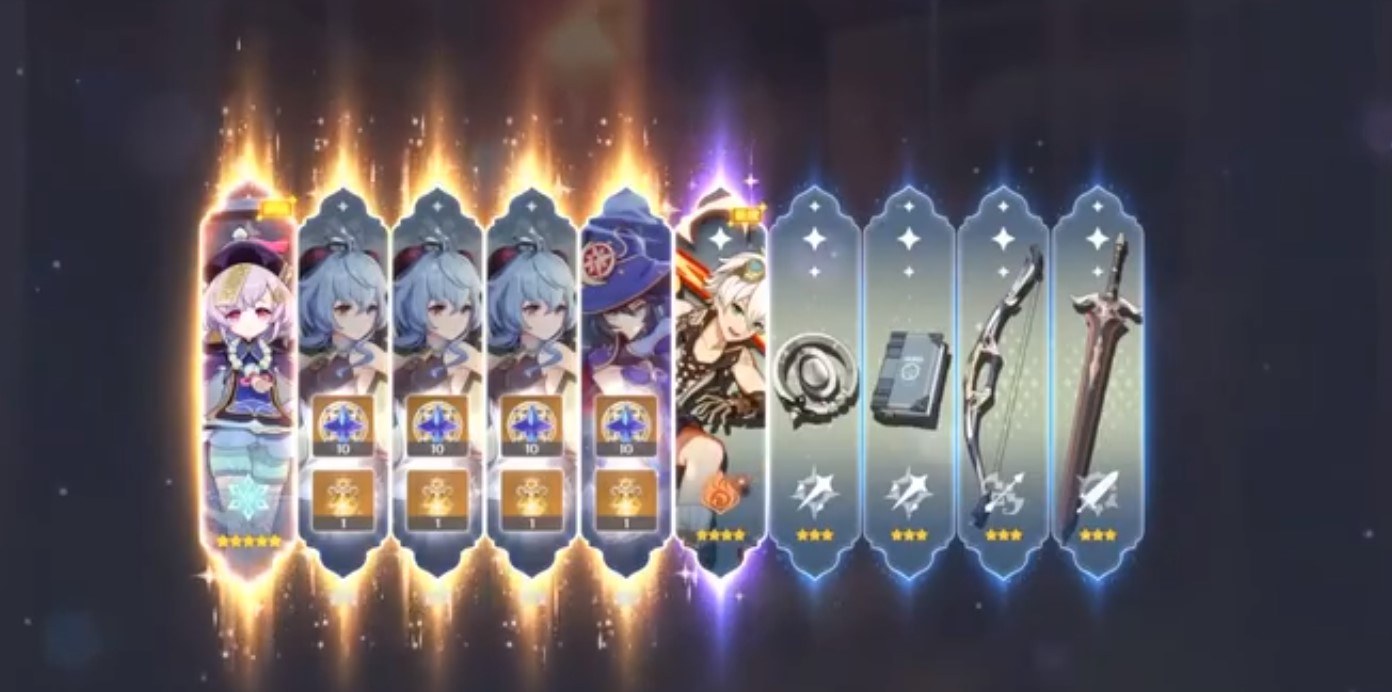 原神主播10连抽中5金玩家这种十连是真实存在的吗